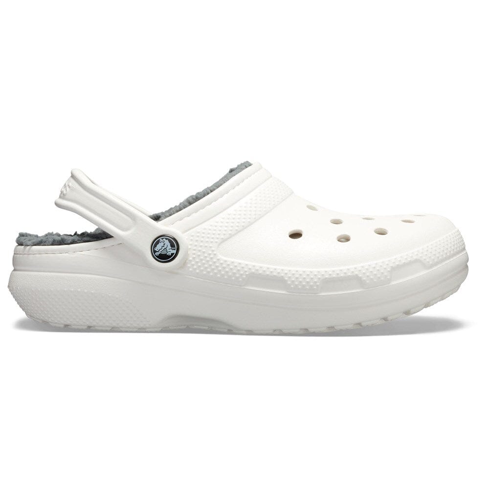 Crocs Classic Lined Clog - White / Grey 