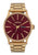 Nixon Sentry Stainless Steel Watch Oxblood Sunray / Gold 