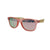 Bamboo Blonde Wayfarer Style Sunglasses Matt Pink / Pink Lens 