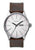 NIXON SENTRY LEATHER WATCH Silver / Brown 