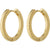 Pilgrim Dominique Recycled Hoop Earrings Gold Plated 