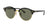 Ray-Ban Clubround Classic Polarised Sunglasses Black / G-15 Green 