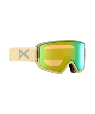 Anon M3 Goggles + Bonus Lens + MFI® Face Mask 2024 Mushroom / Perceive Variable Green / Cloudy Pink 