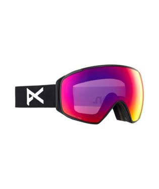 Anon M4S Toric Goggles + Bonus Lens + MFI face mask 2024 Black / Perceive Sunny Red / Cloudy Burst 