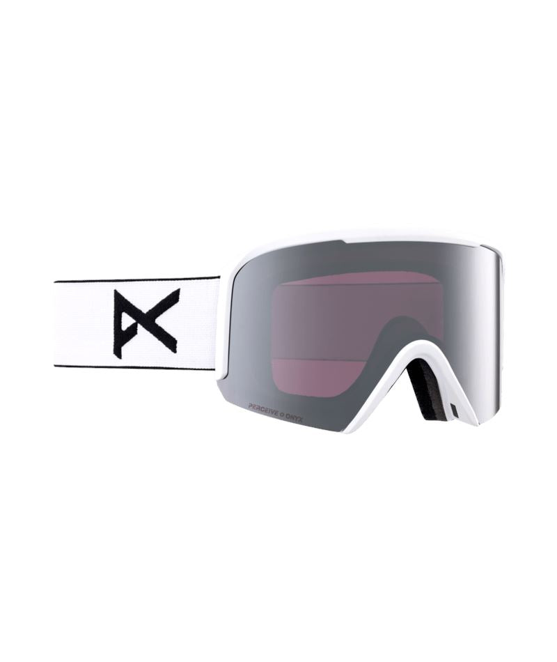 Anon Nesa Goggles + Bonus Lens 2024 White / Perceive Sunny Onyx / Cloudy Burst 