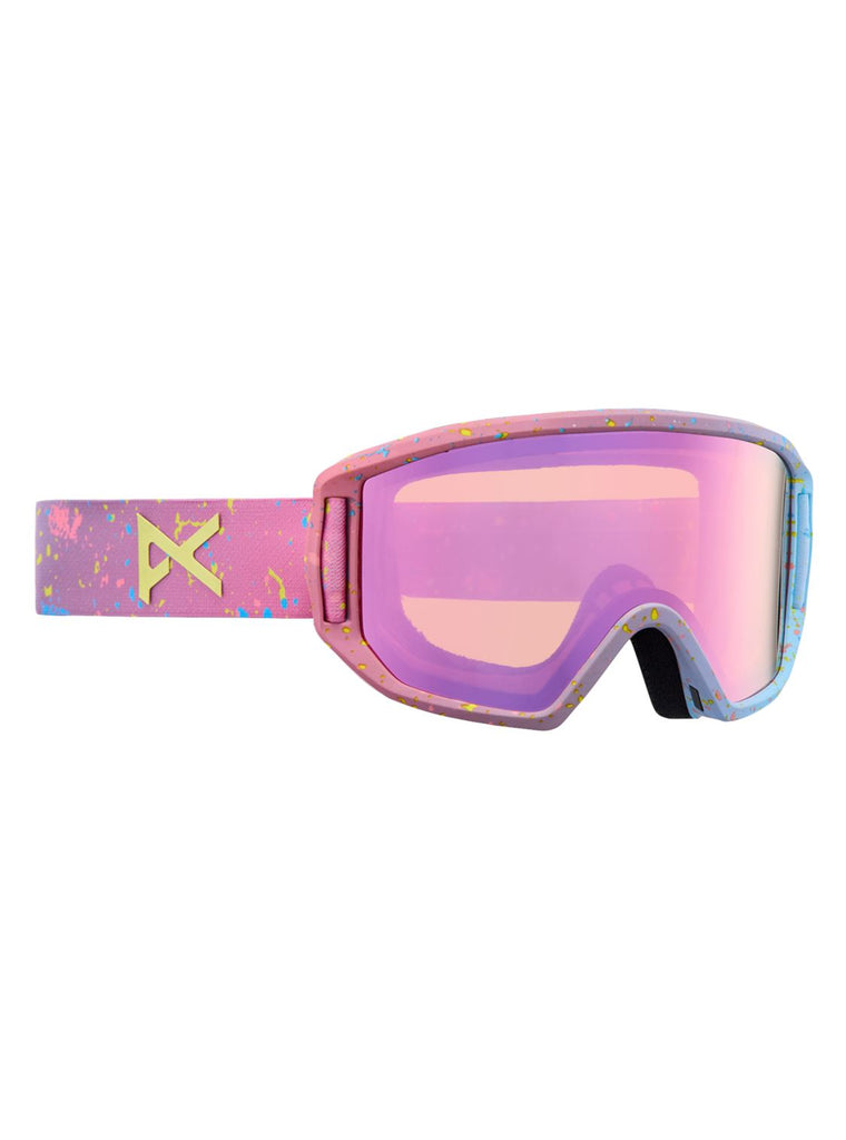 Anon Relapse Jr. Goggles + MFI® Face Mask 2024 Splatter / Pink Amber 