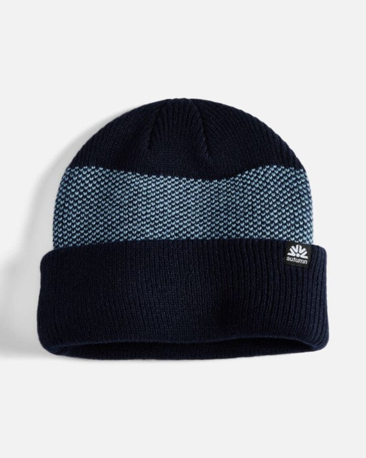 Autumn Birdseye Beanie Navy 