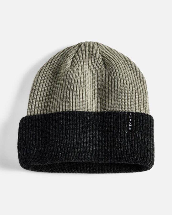 Autumn Blocked Beanie Charcoal 