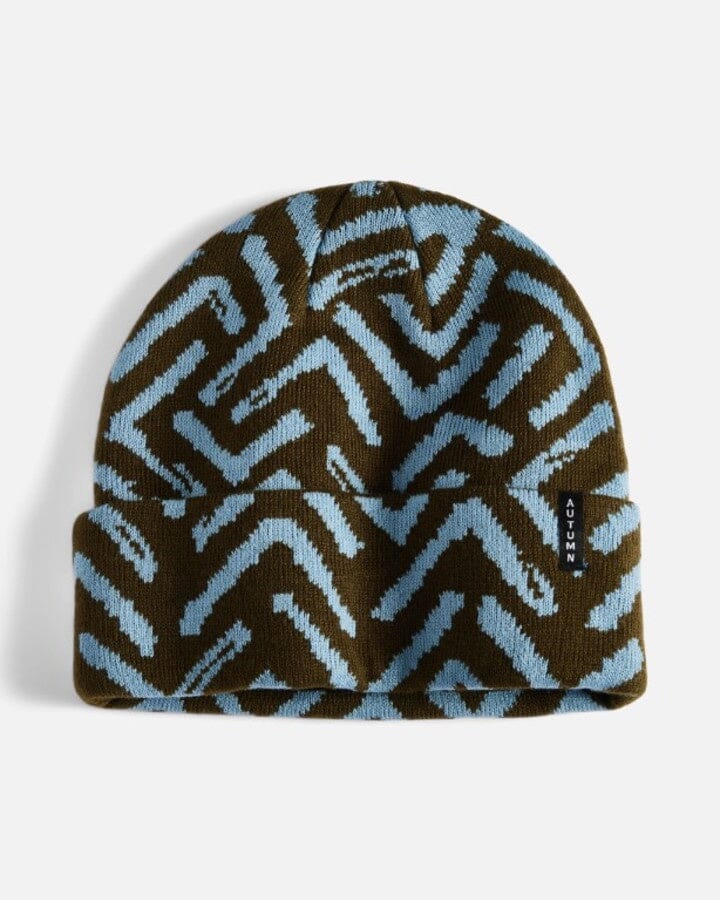 Autumn Geo Beanie Army 