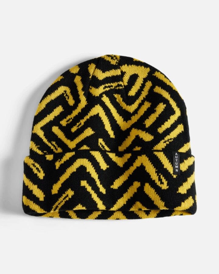 Autumn Geo Beanie Black 