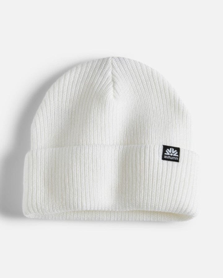 Autumn Simple Beanie White 