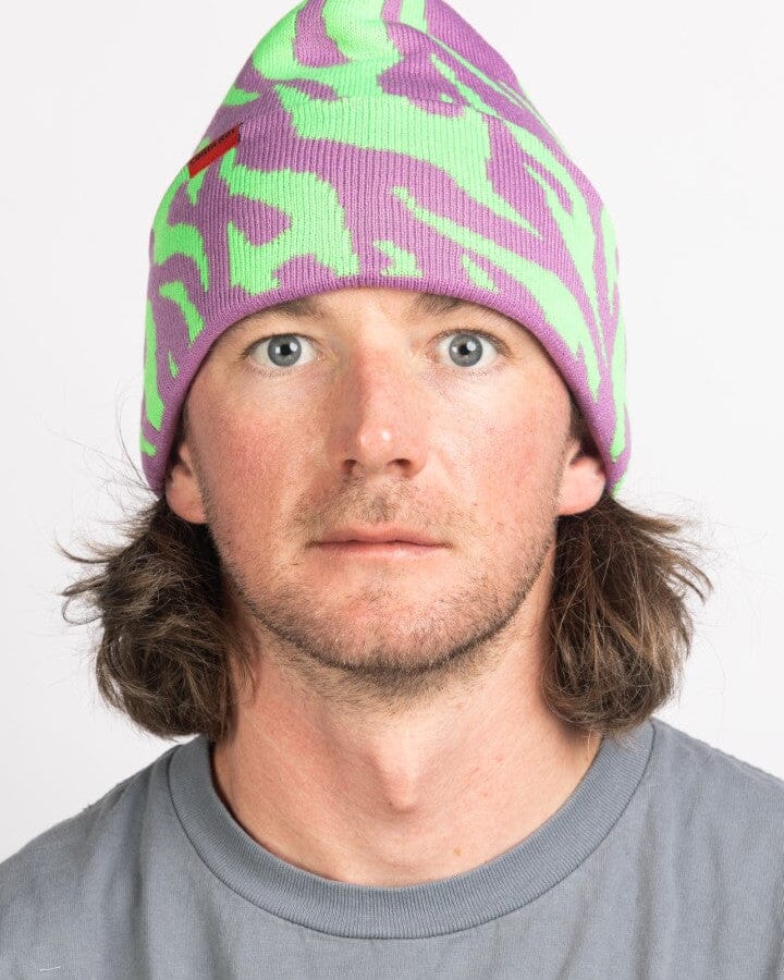 Autumn Tribal Flames Beanie 