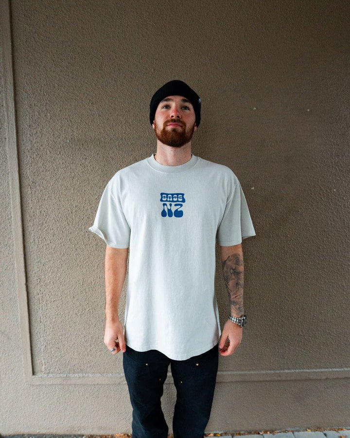 BaseNZ Mens Mountain Base Heavy Faded T-Shirt 