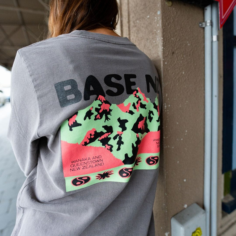 BaseNZ Womens Amongst Heavy Faded Long Sleeve Tee 