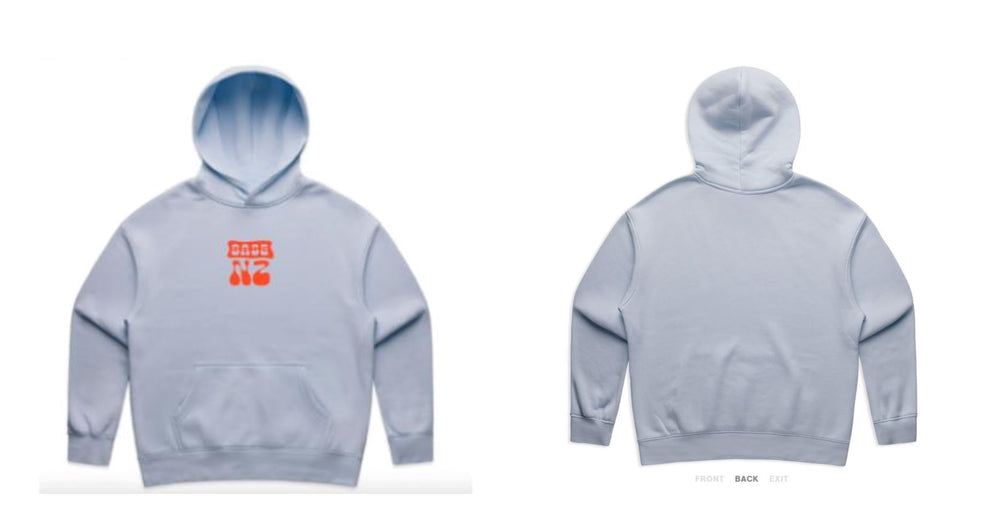 BaseNZ Womens Logo Relax Hoodie Powder / Tangelo XS 