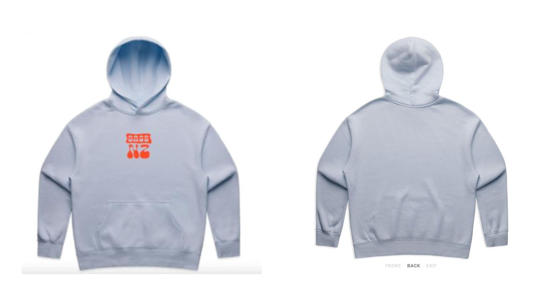 BaseNZ Womens Logo Relax Hoodie Powder / Tangelo XS 
