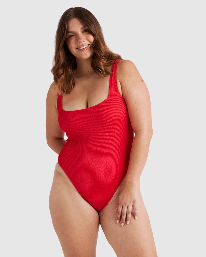 Billabong Summer Hi Square Neck One Piece Swimsuit 