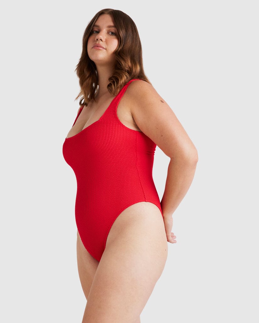 Billabong Summer Hi Square Neck One Piece Swimsuit 