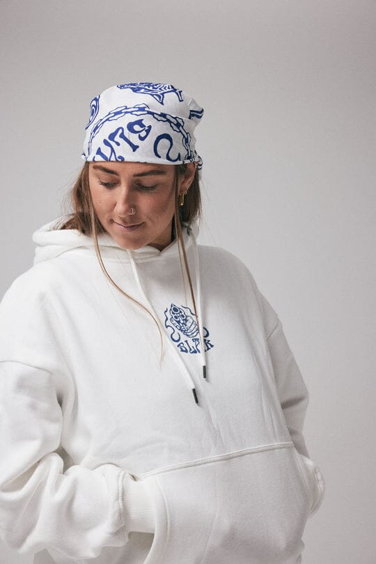 Blak Misfit Mentality Bandana White 