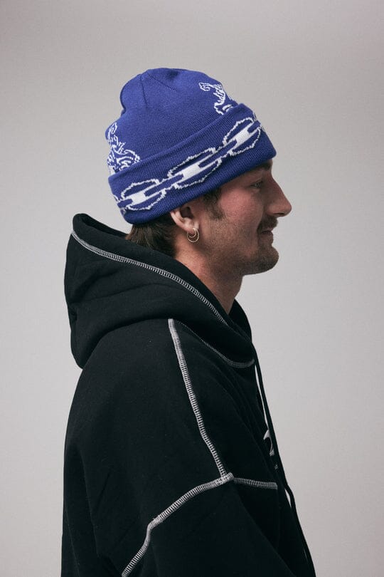Blak Misfit Streets Beanie Blue 