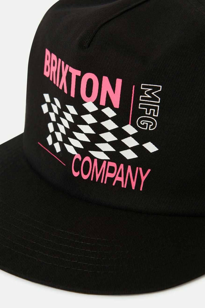 Brixton Neon Finish Line HP Snapback Cap 