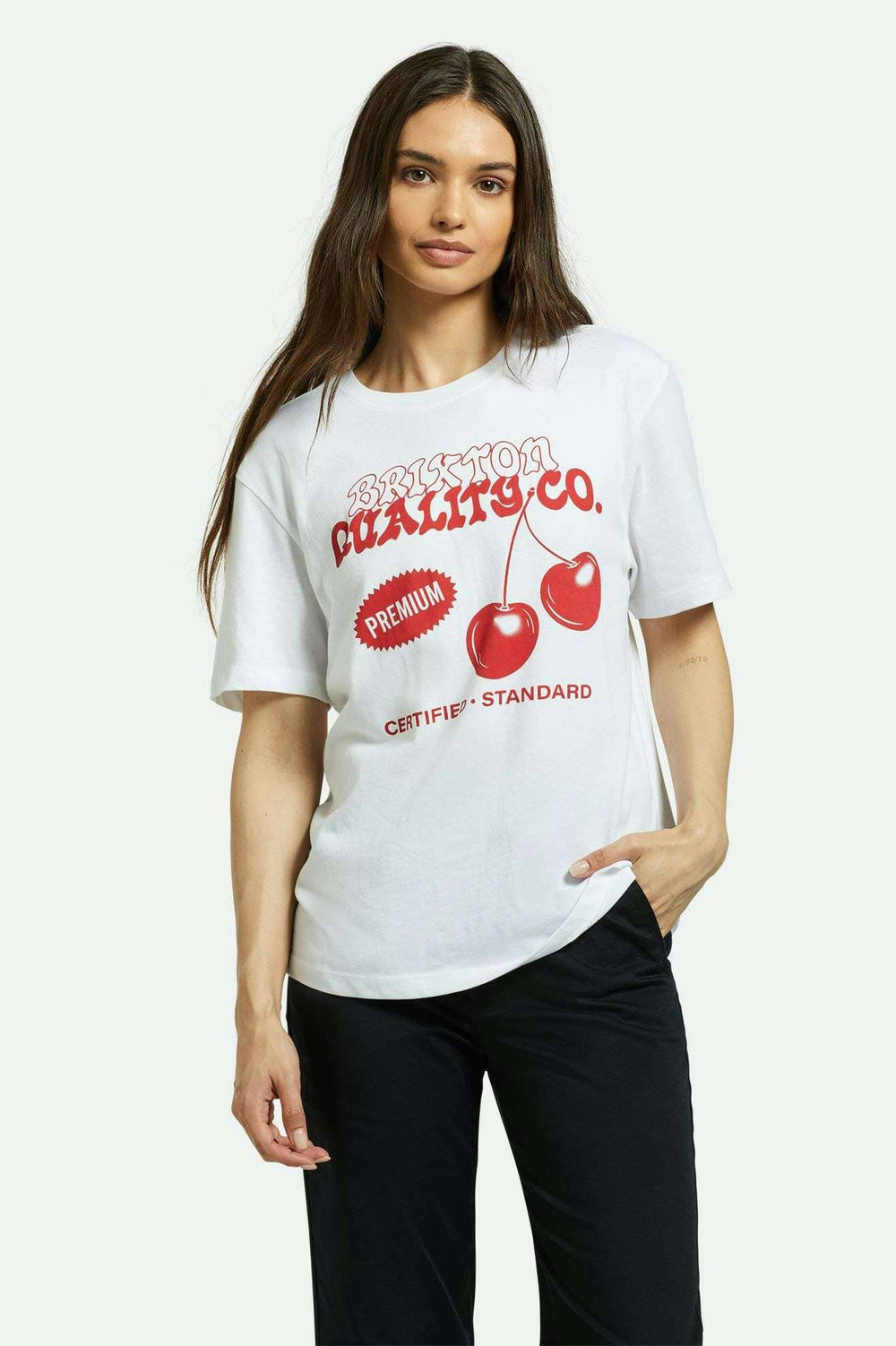 Brixton Premium Cherry Vintage Crew T-Shirt 