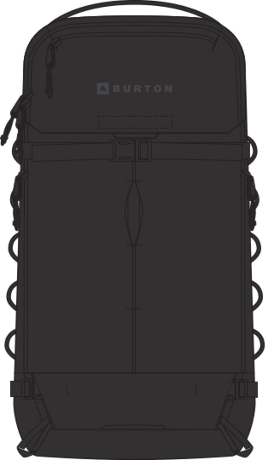 Burton AK Sidehill 25L Backpack 2025 True Black 