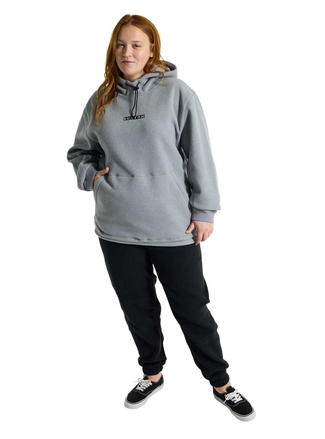 Burton Cinder Hooded Pullover Gray Heather S 