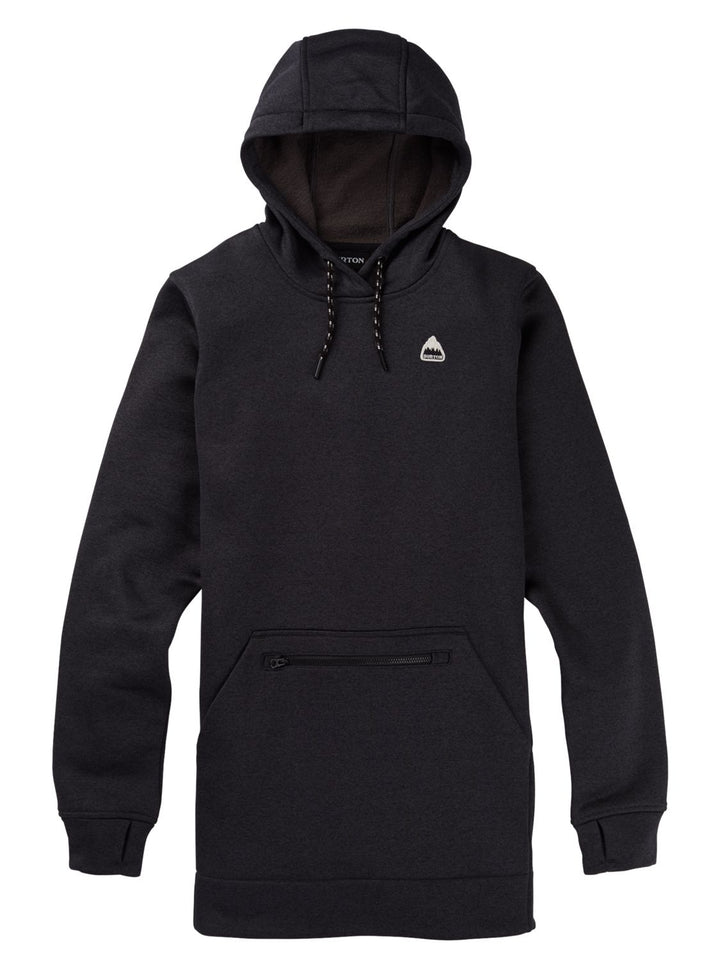 Burton Womens Oak Long Pullover Hoodie True Black Heather M 