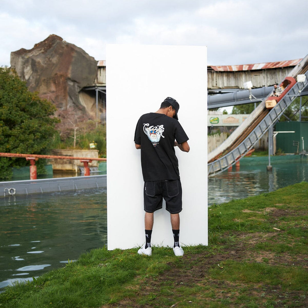 Crate Log Flume Script T-Shirt 