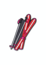 Crocs Jibbitz Skis and Poles 