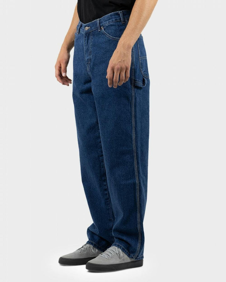 Dickies 1993 Relaxed Heavyweight Denim Carpenter Jeans - Stone Washed Indigo 