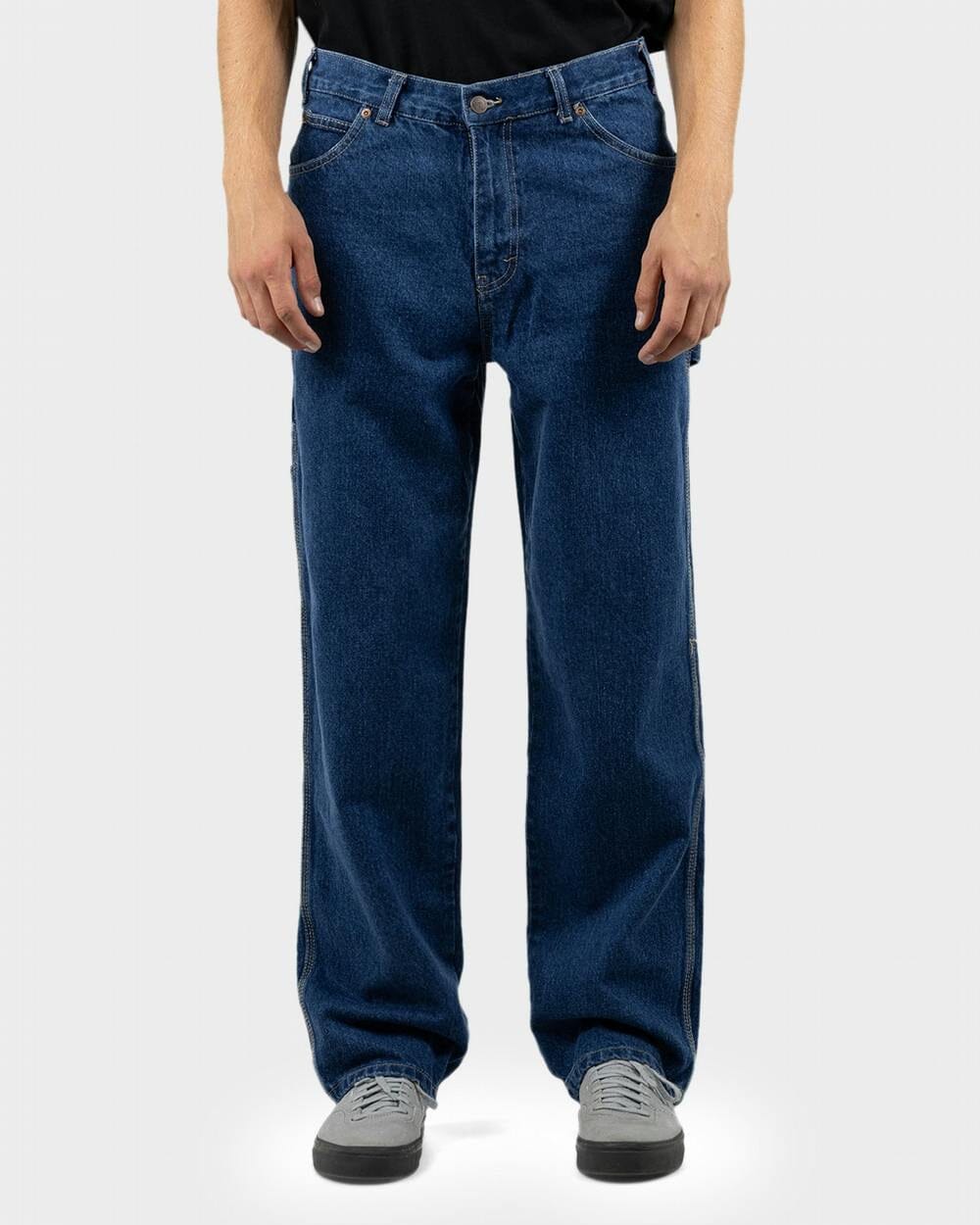 Dickies 1993 Relaxed Heavyweight Denim Carpenter Jeans - Stone Washed Indigo 
