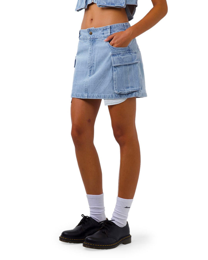 Dickies 874 Light Denim Cargo Mini Skirt 