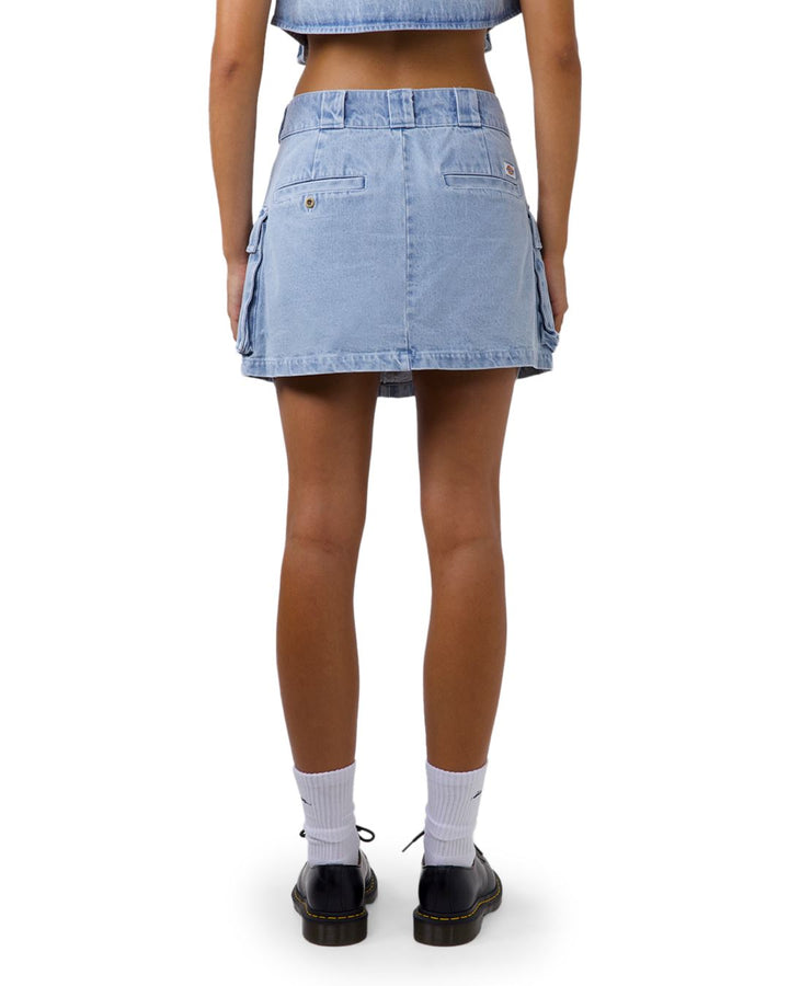 Dickies 874 Light Denim Cargo Mini Skirt 