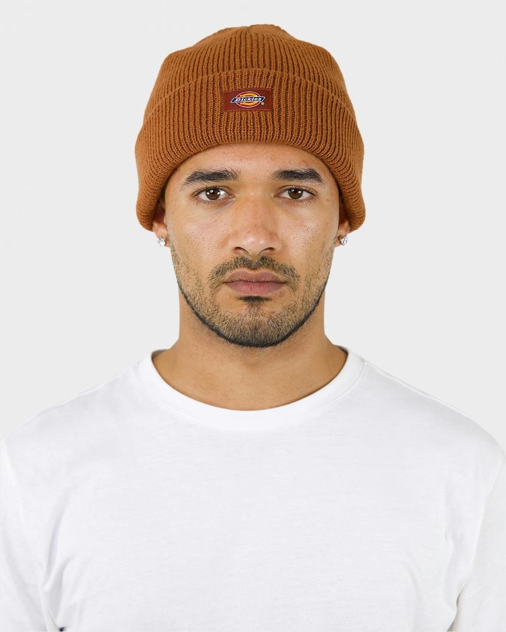 Dickies Classic Label Cuff Beanie Dark Brick 