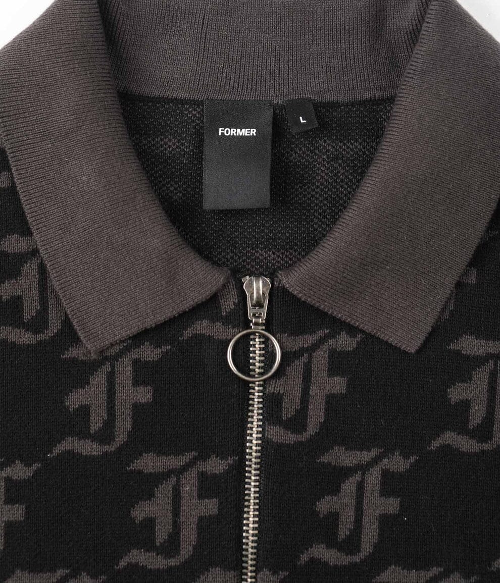 Former Synoptic Long Sleeve Polo Knit 
