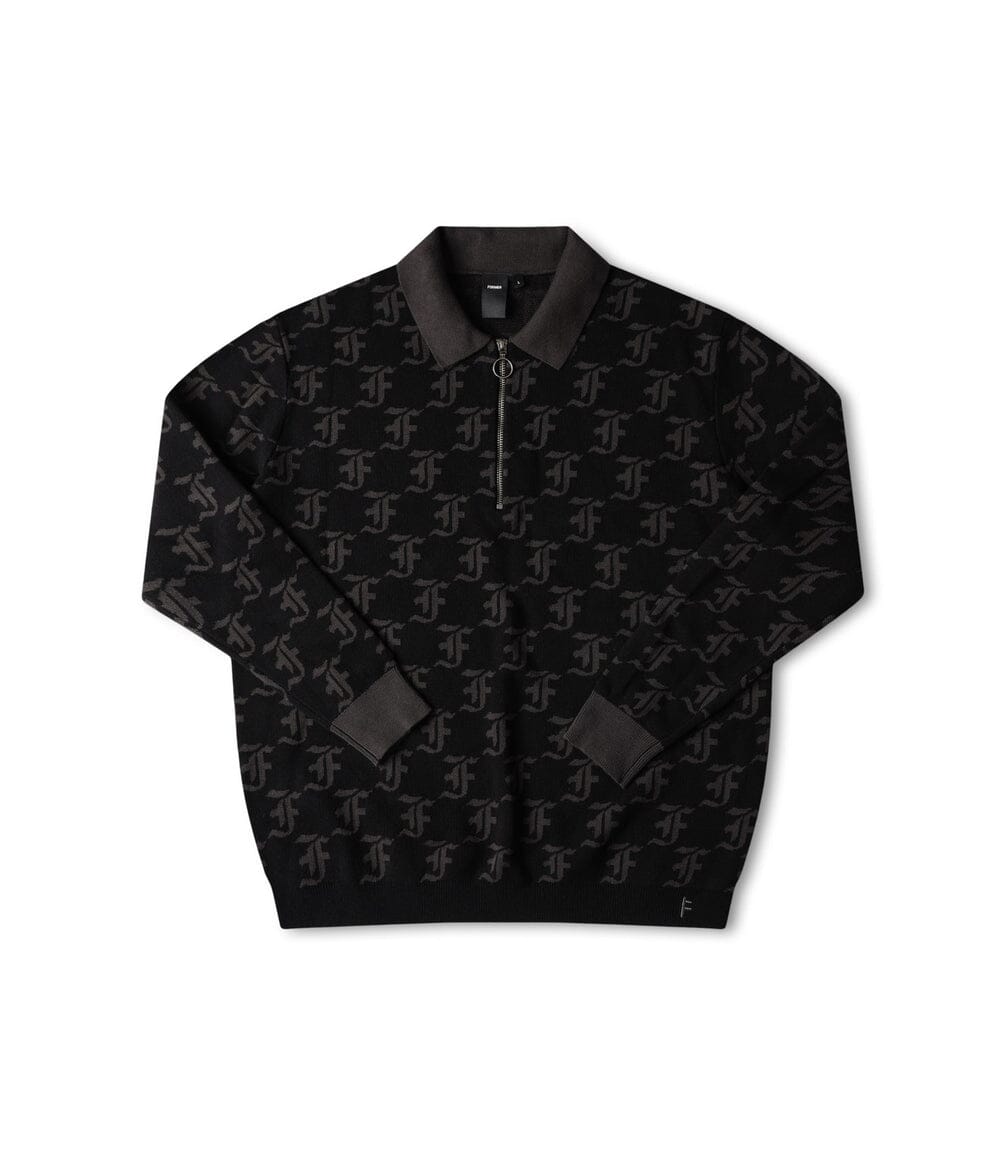 Former Synoptic Long Sleeve Polo Knit 