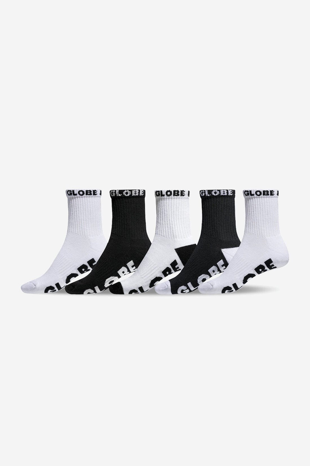 Globe Quarter Youth Socks 5-Pack 