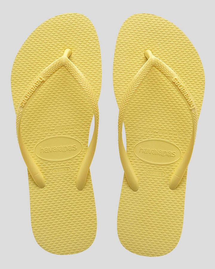Havaianas Slim Basic Jandals Lemon Yellow 41 / 42 Brazil 