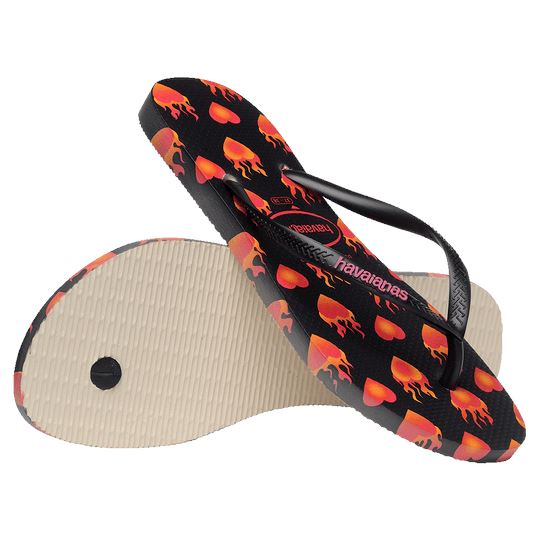 Havaianas Slim Hearts on Fire Jandals 
