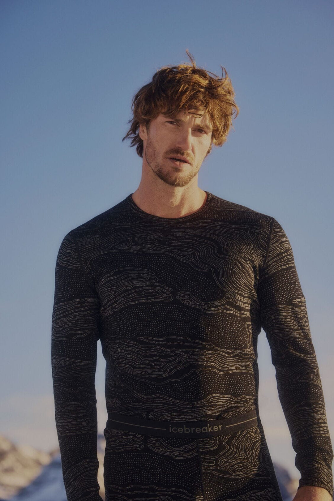 Icebreaker Merino 260 Vertex Long Sleeve Crewe Snow Guide 