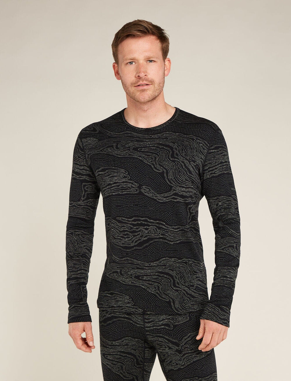 Icebreaker Merino 260 Vertex Long Sleeve Crewe Snow Guide 