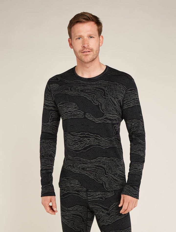 Icebreaker Merino 260 Vertex Long Sleeve Crewe Snow Guide 