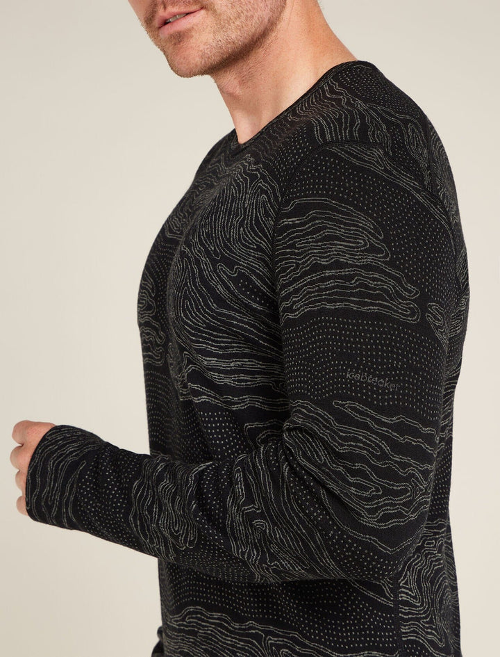 Icebreaker Merino 260 Vertex Long Sleeve Crewe Snow Guide 