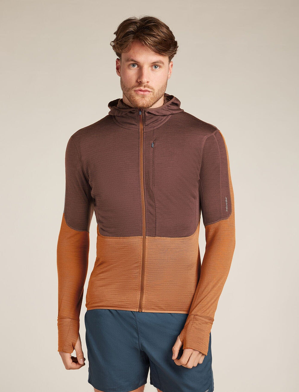 Icebreaker Merino Blend 200 Realfleece Descender Long Sleeve Zip Hoodie 