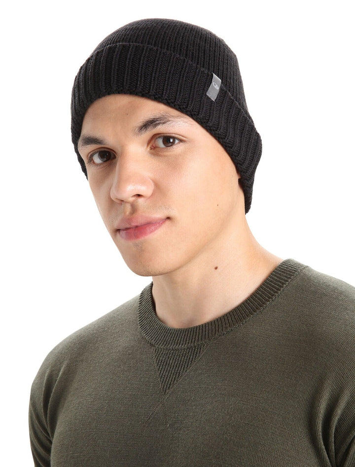 Icebreaker Merino Vela Cuff Beanie Black 