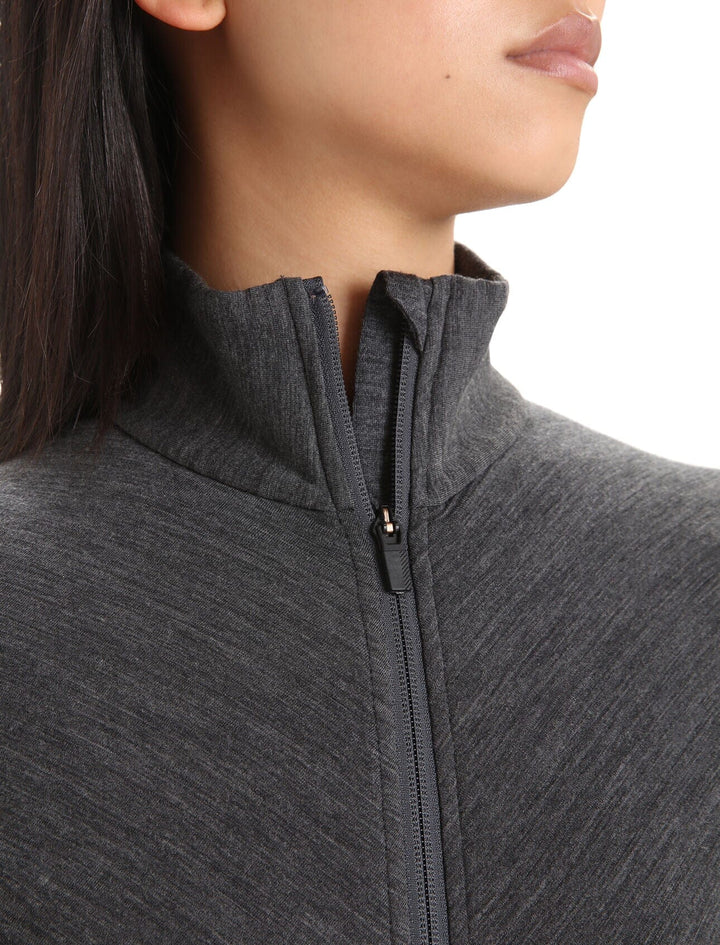 Icebreaker Womens Descender Long Sleeve Zip Jacket 