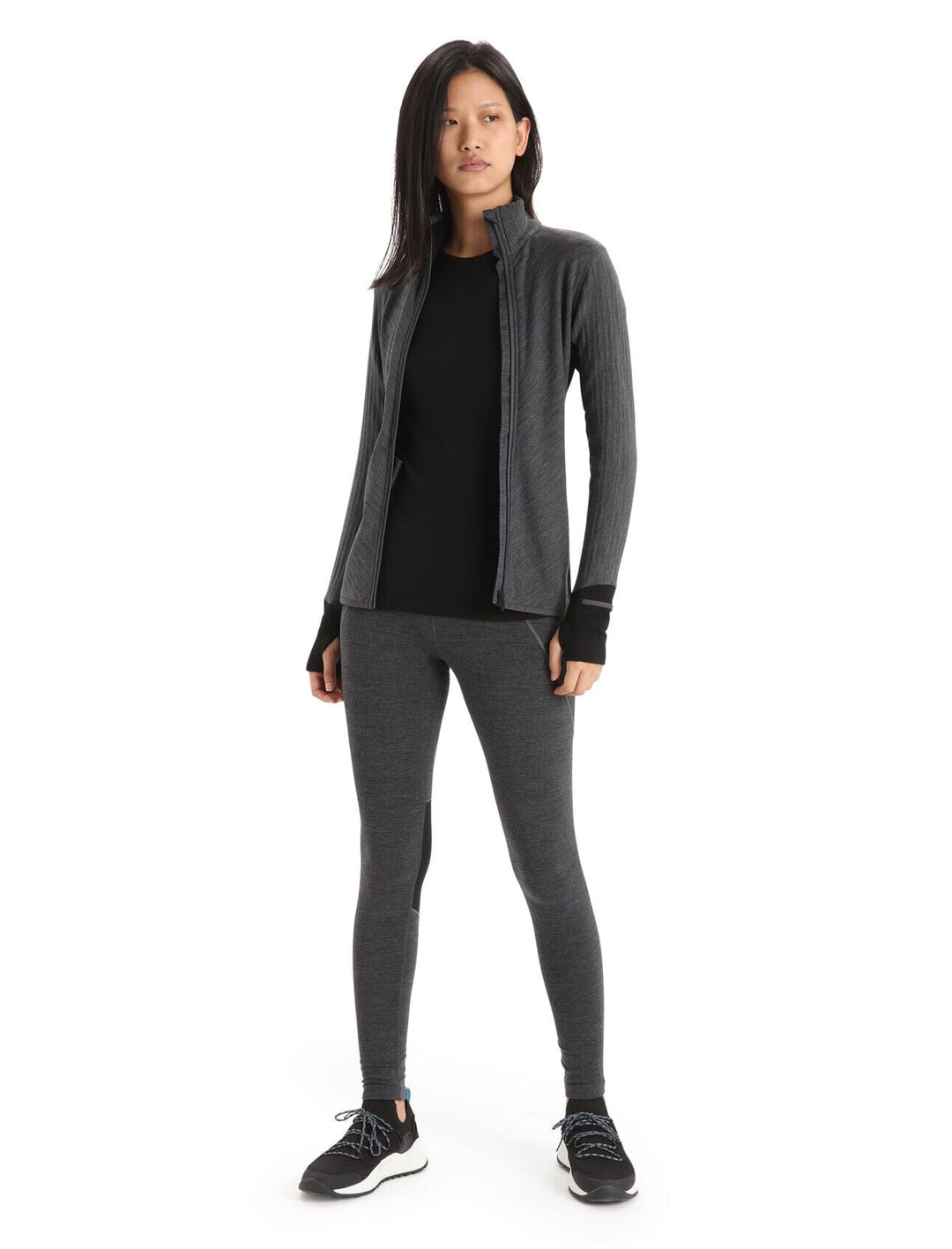Icebreaker Womens Descender Long Sleeve Zip Jacket 
