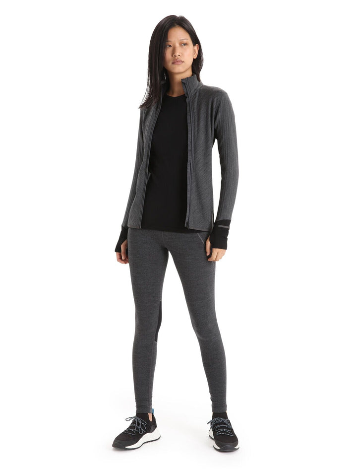 Icebreaker Womens Descender Long Sleeve Zip Jacket 